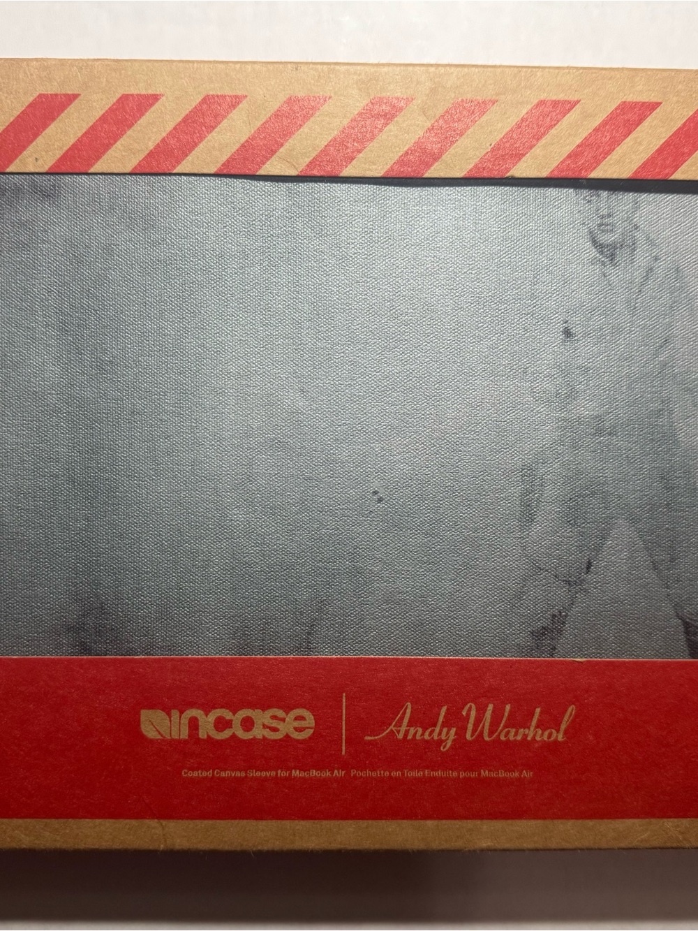 Incase x Andy Warhol Coated Canvas Laptop Sleeve in Charcoal for Macbook Air 11”